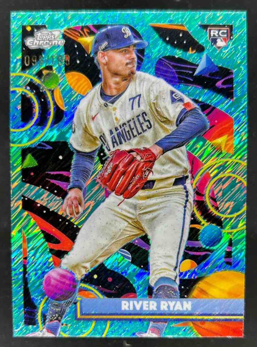 Card image for River Ryan 2025 Topps Cosmic Chrome Aqua Equinox Refractor /199