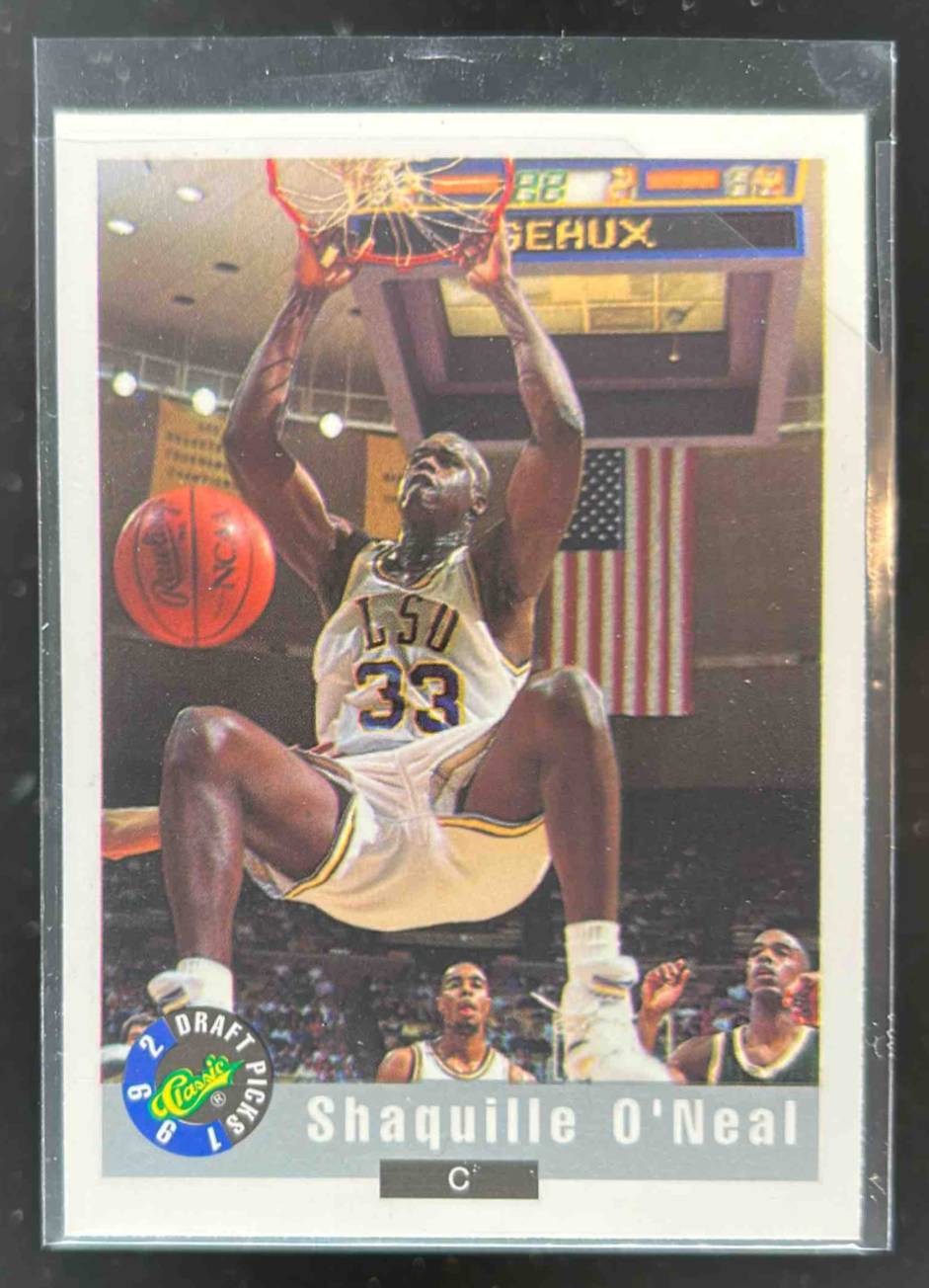 Card image for 1992-93 CLASSIC DRAFT PICKS SHAQUILLE O'NEAL #1 RC ROOKIE