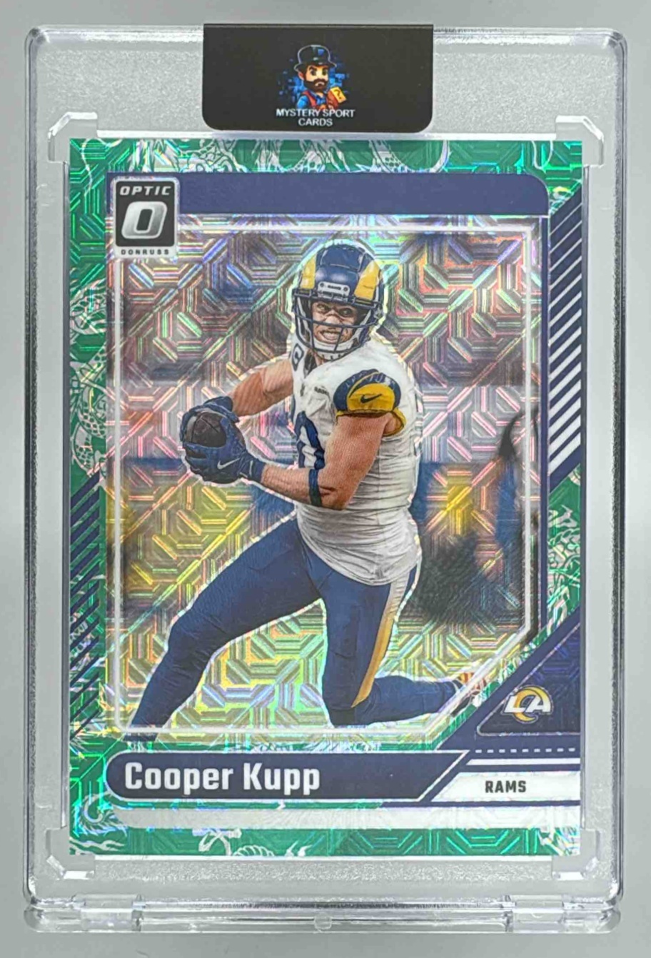 Card image for 2024 Panini Football Donruss Optic Cooper Kupp Dragon /24 #116 Los Angeles Rams