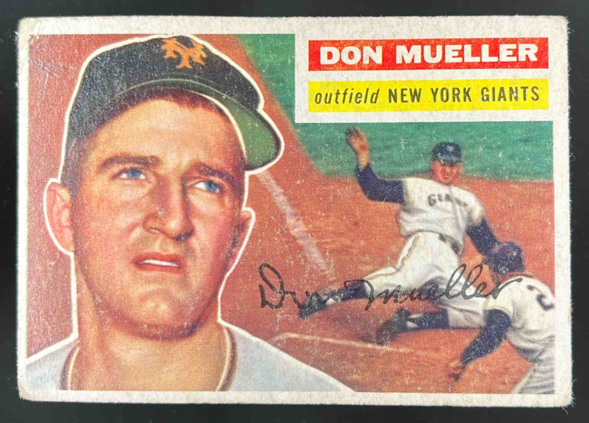 Card image for 1956 TOPPS BASEBALL DON MUELLER #241 NEW YORK GIANTS
