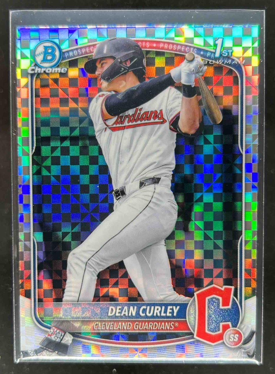 Card image for Dean Curley 2025 Bowman Draft Chrome X-Fractor