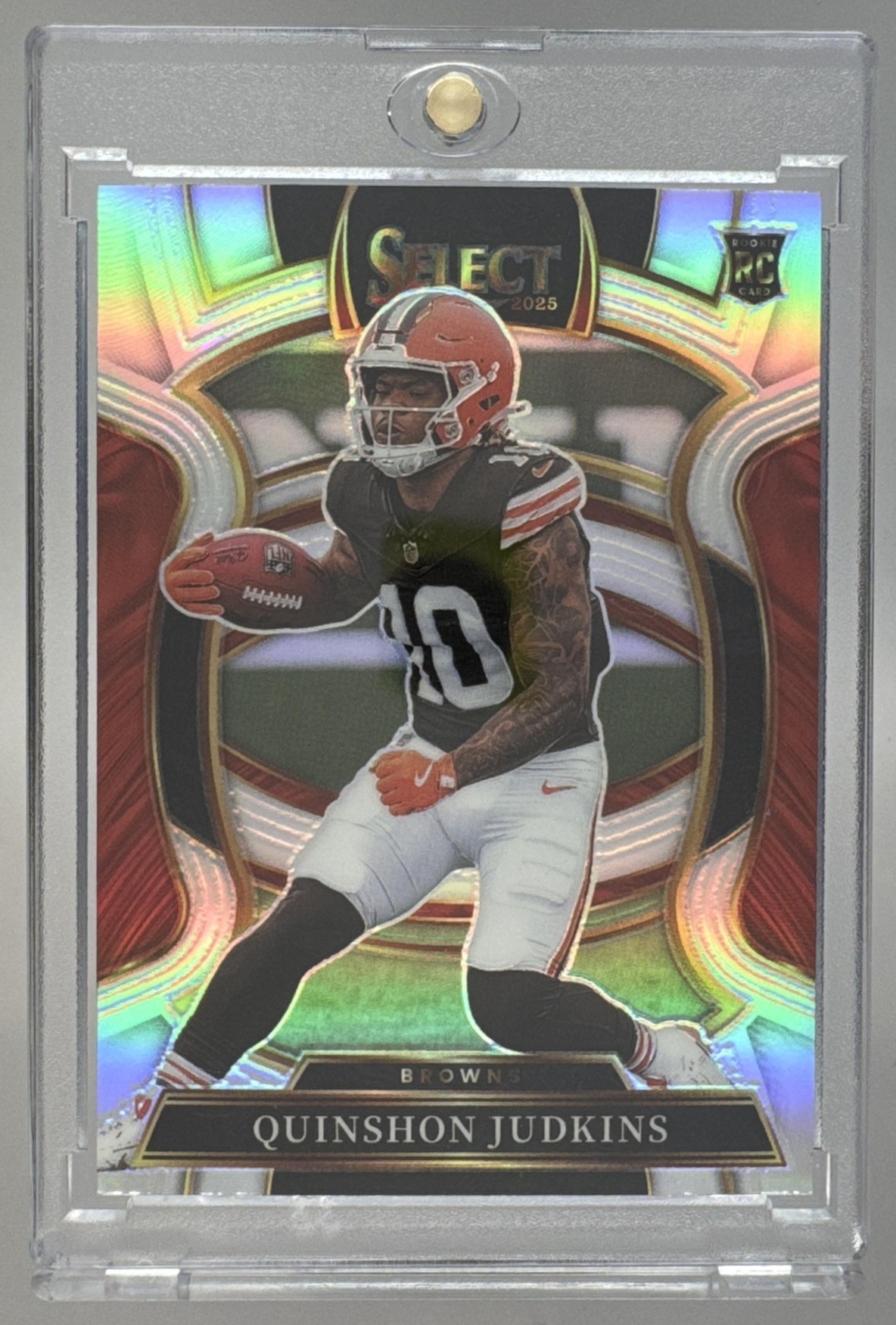 Card image for 2025 Panini Football Select Quinshon Judkins Concourse #55 RC Cleveland Browns