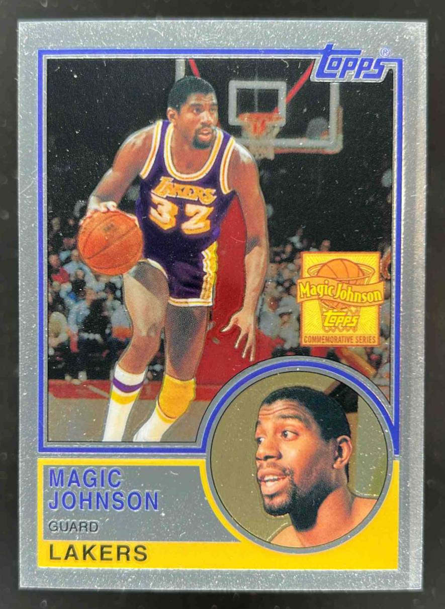 Card image for 2000-01 TOPPS MAGIC JOHNSON CARDS THAT NEVER WERE #MJ1 LOS ANGELES LAKERS