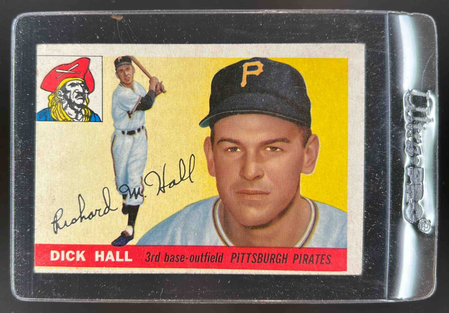 Card image for 1955 TOPPS BASEBALL DICK HALL #126 RC PITTSBURGH PIRATES