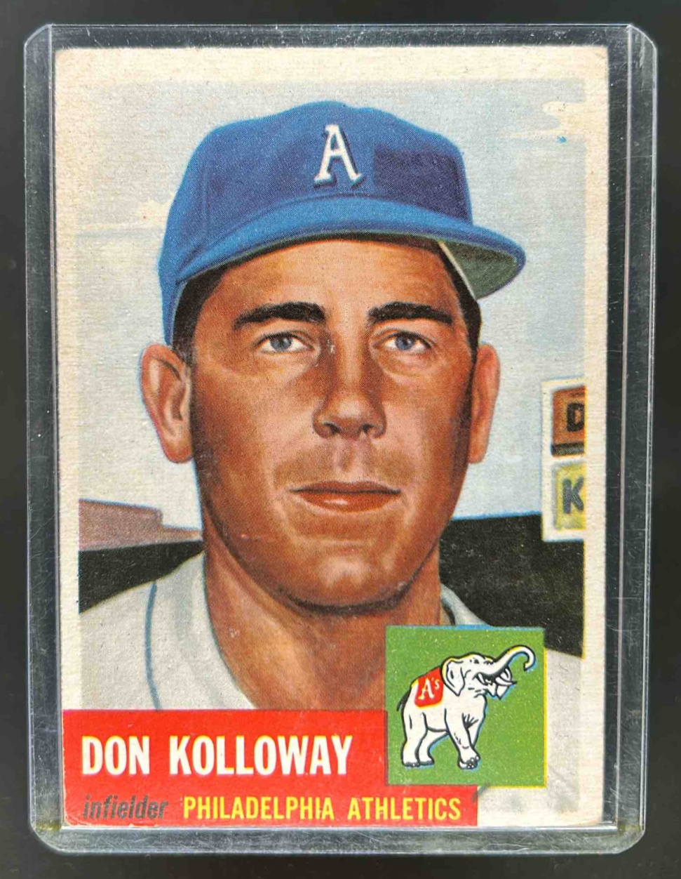 Card image for 1953 TOPPS BASEBALL DON KOLLOWAY #97A