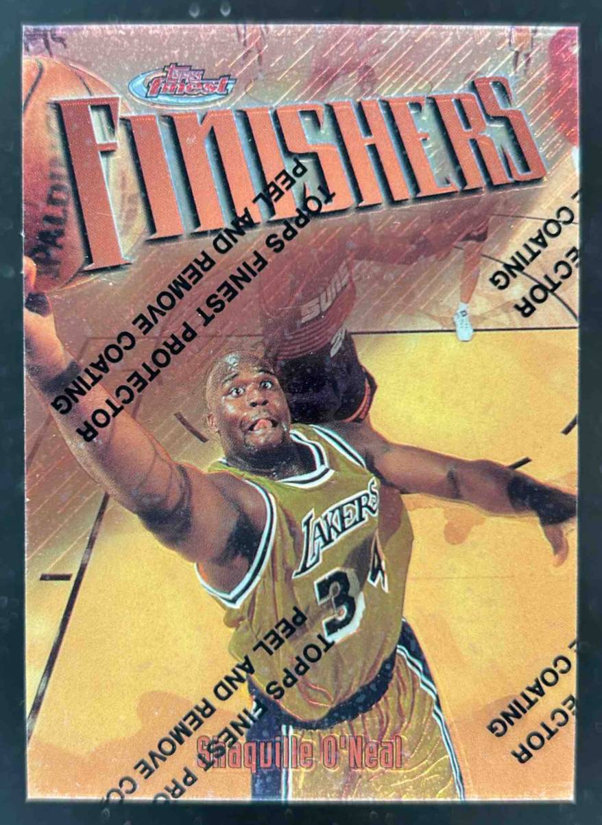 Card image for 1997-98 TOPPS FINEST SHAQUILLE O'NEAL #50 LOS ANGELES LAKERS