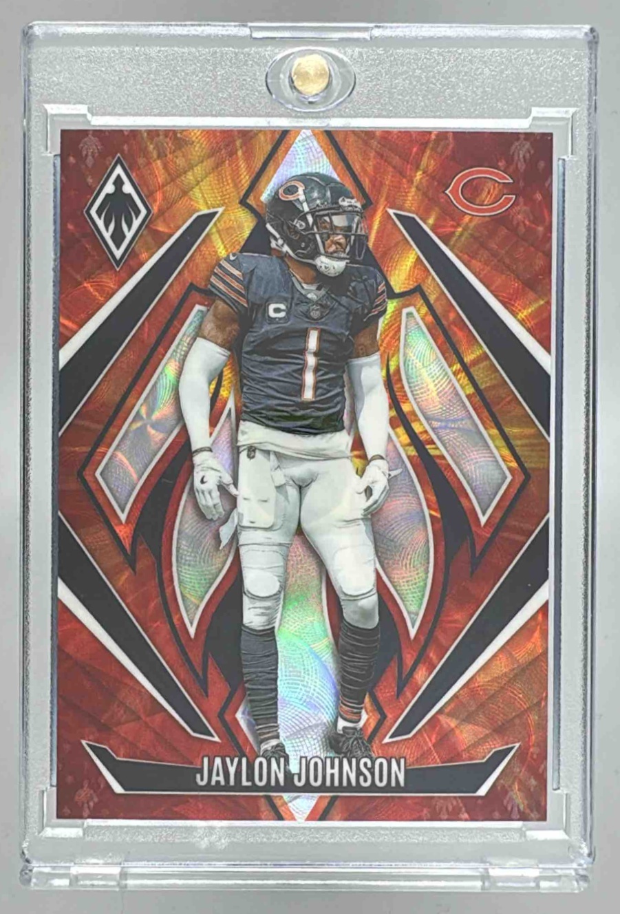 Card image for 2024 Panini Football Phoenix Jaylon Johnson FireBurst /350 #78 Chicago Bears