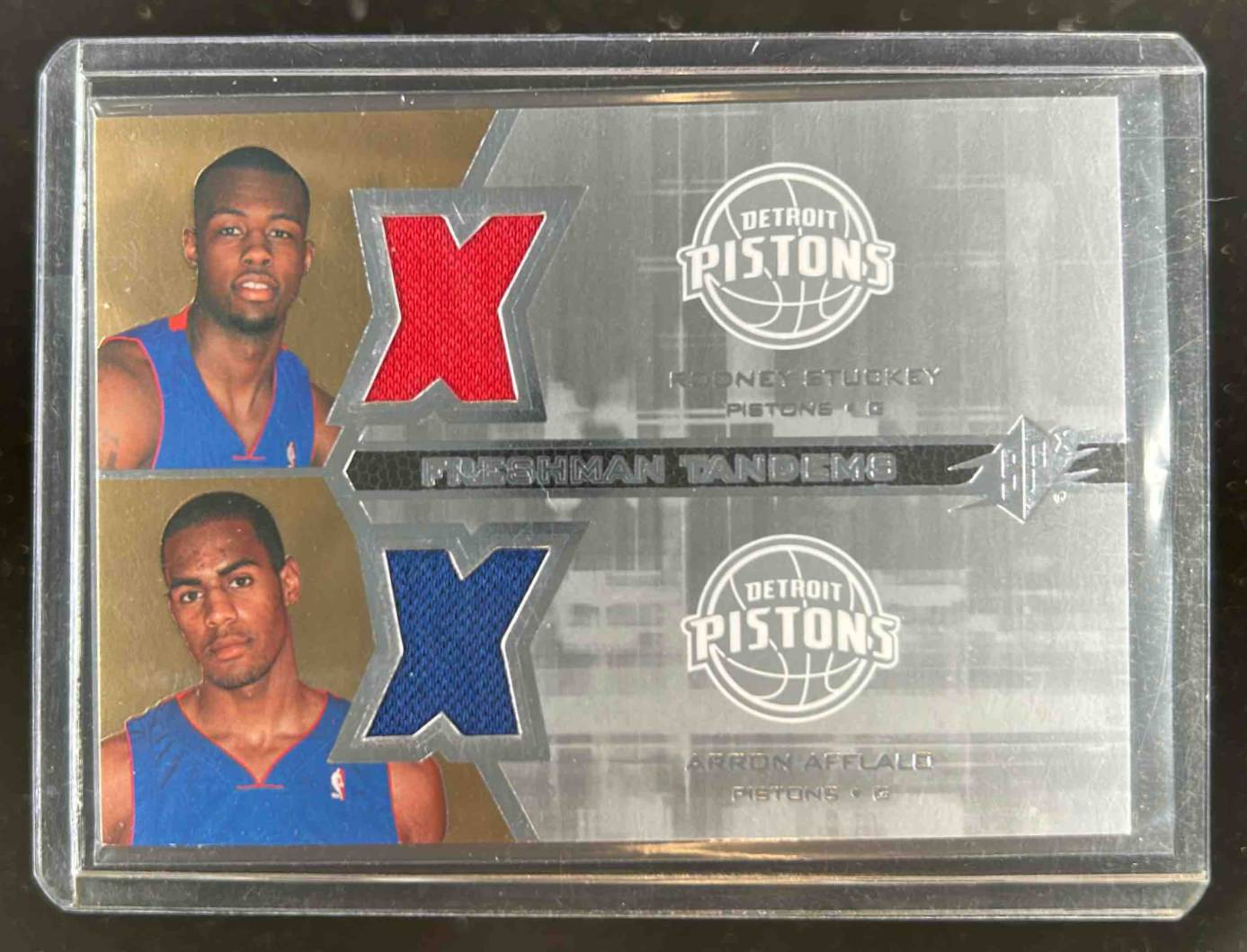 Card image for 2007-08 SPx Arron Afflalo / Rodney Stuckey Freshman Orientation Tandems #F2-AS