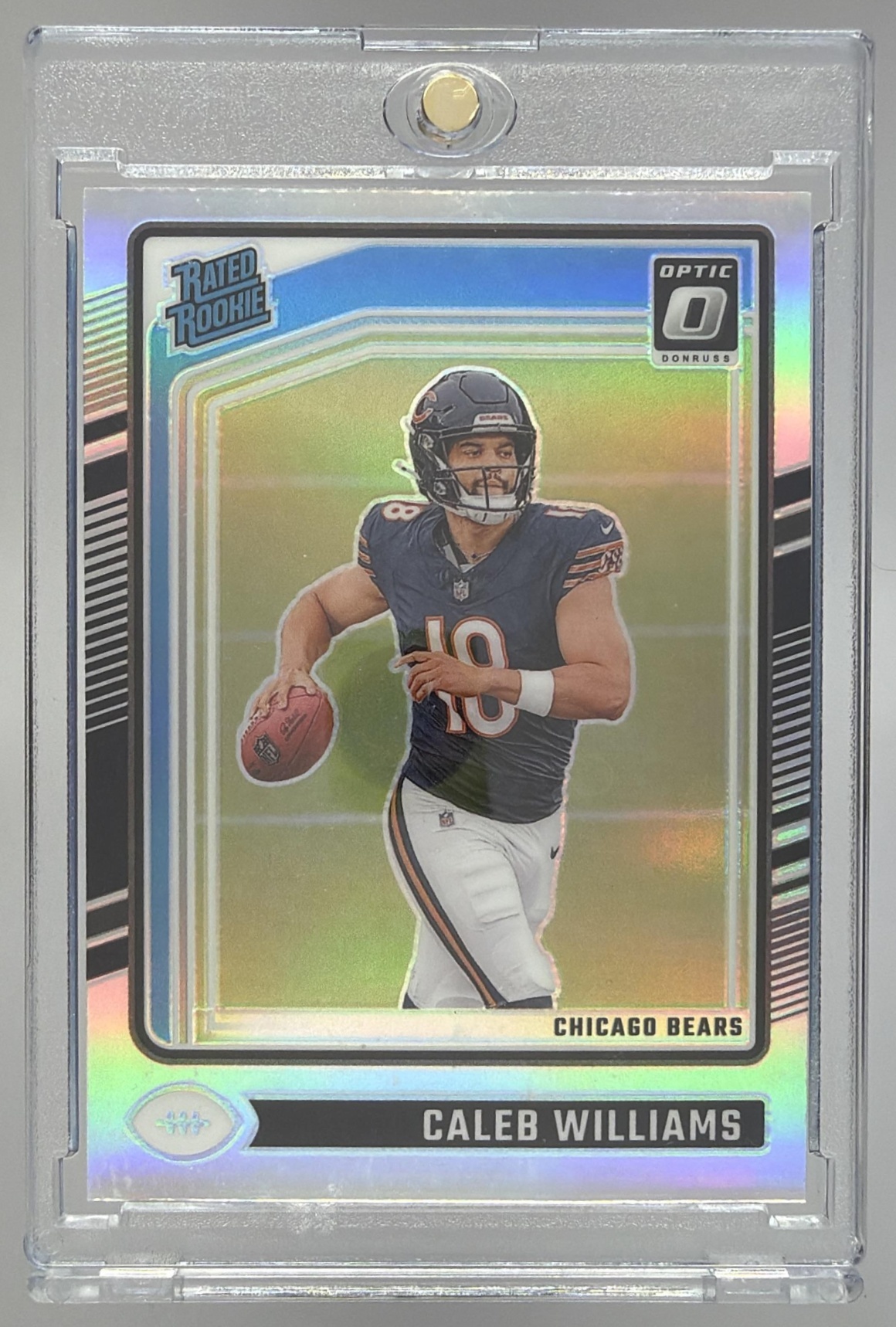Card image for 2024 Panini Donruss Optic Caleb Williams Holo #201 Rated Rookie Bears