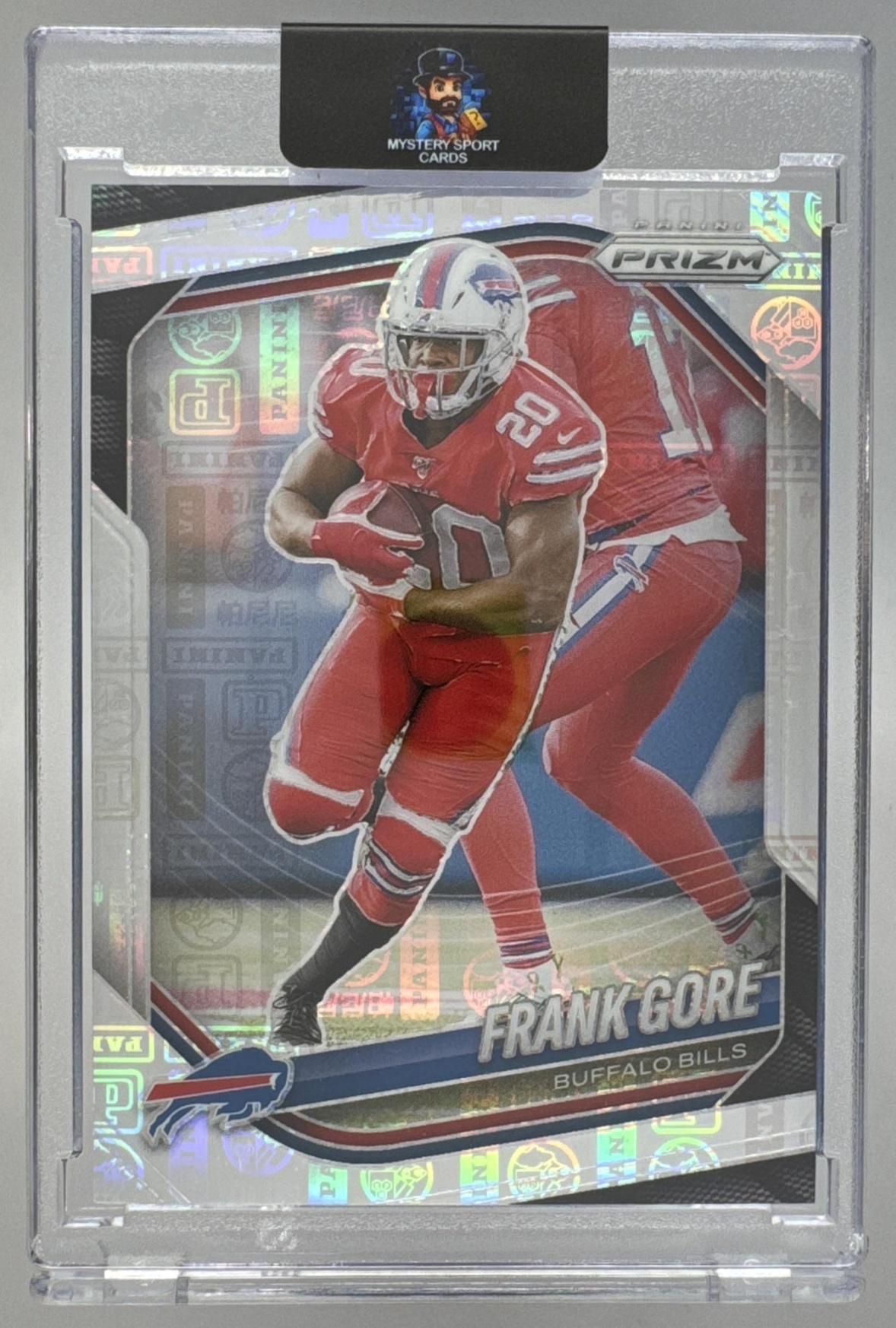 Card image for 2025 Panini Football Prizm Frank Gore Logo /20 #140 Buffalo Bills