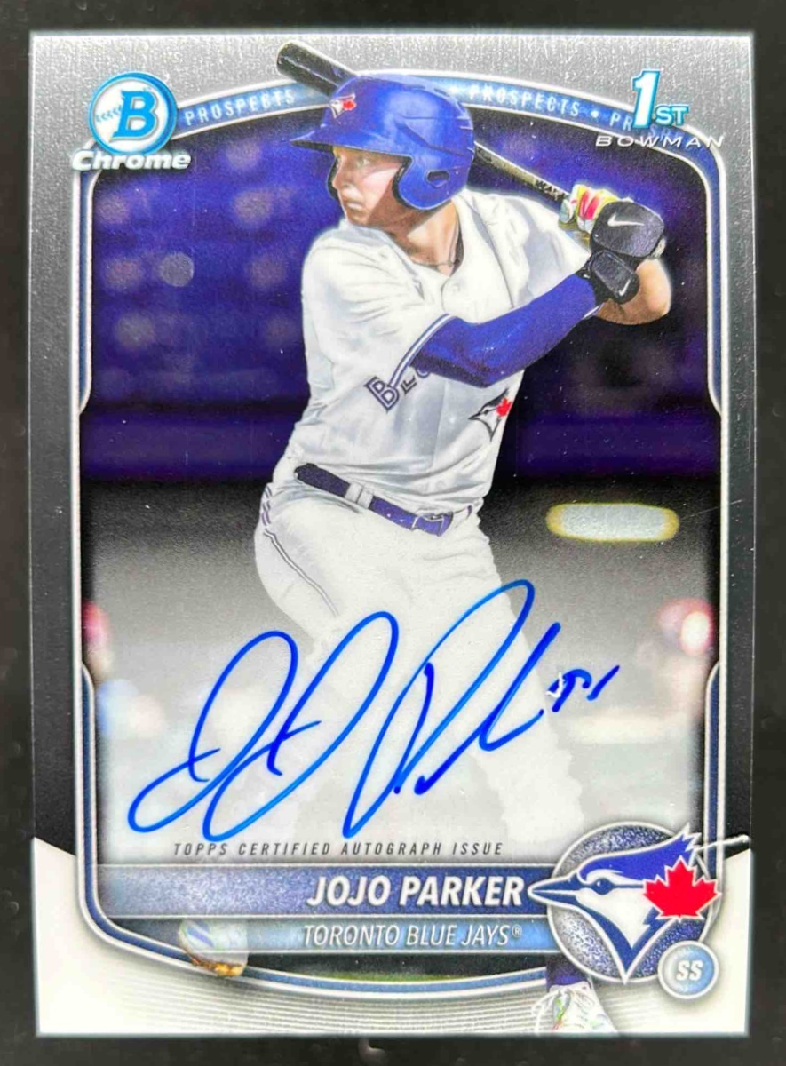 Card image for JoJo Parker 2025 Bowman Draft Chrome Prospect Auto