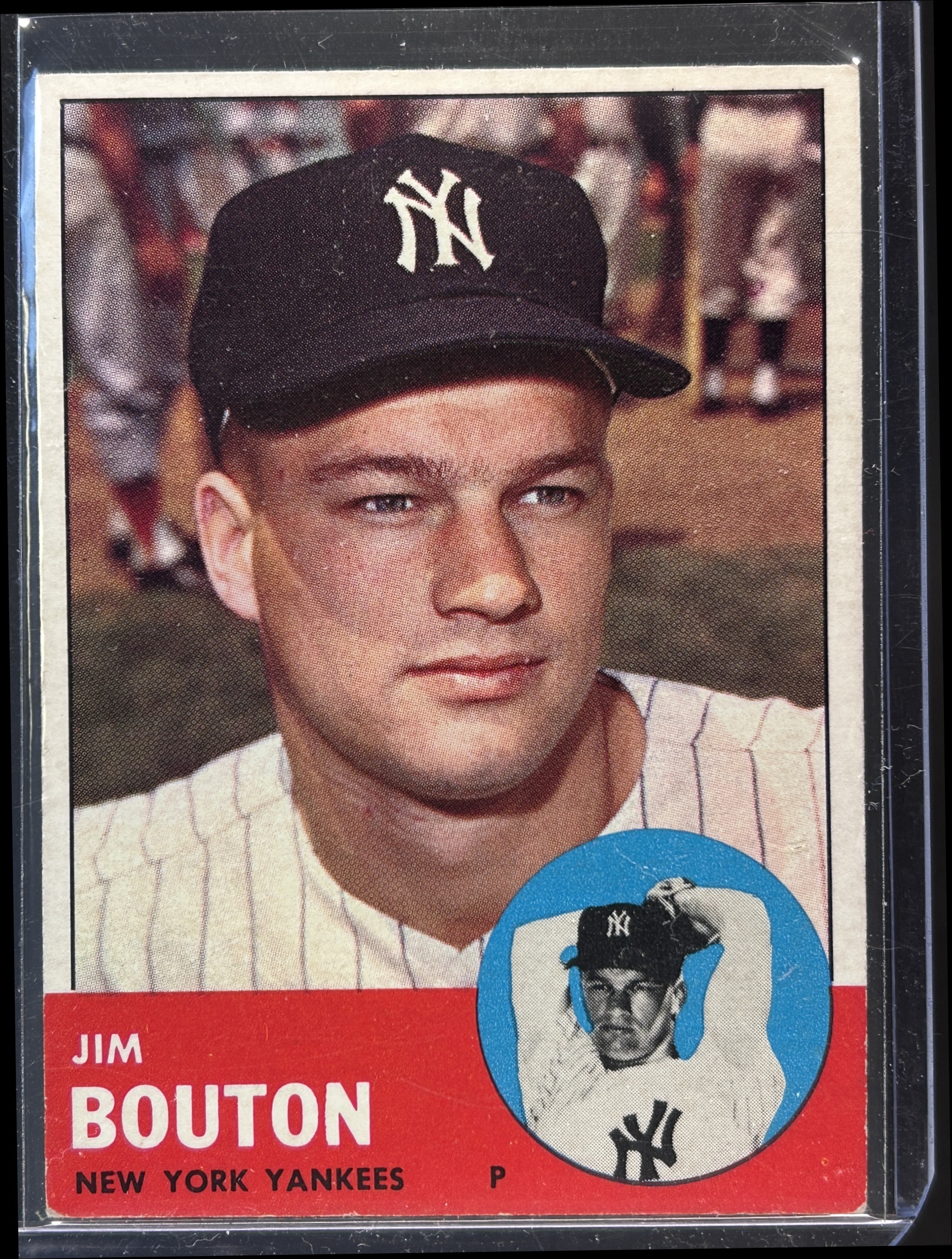 Card image for 1963 TOPPS JIM BOUTON #401 NEW YORK YANKEES