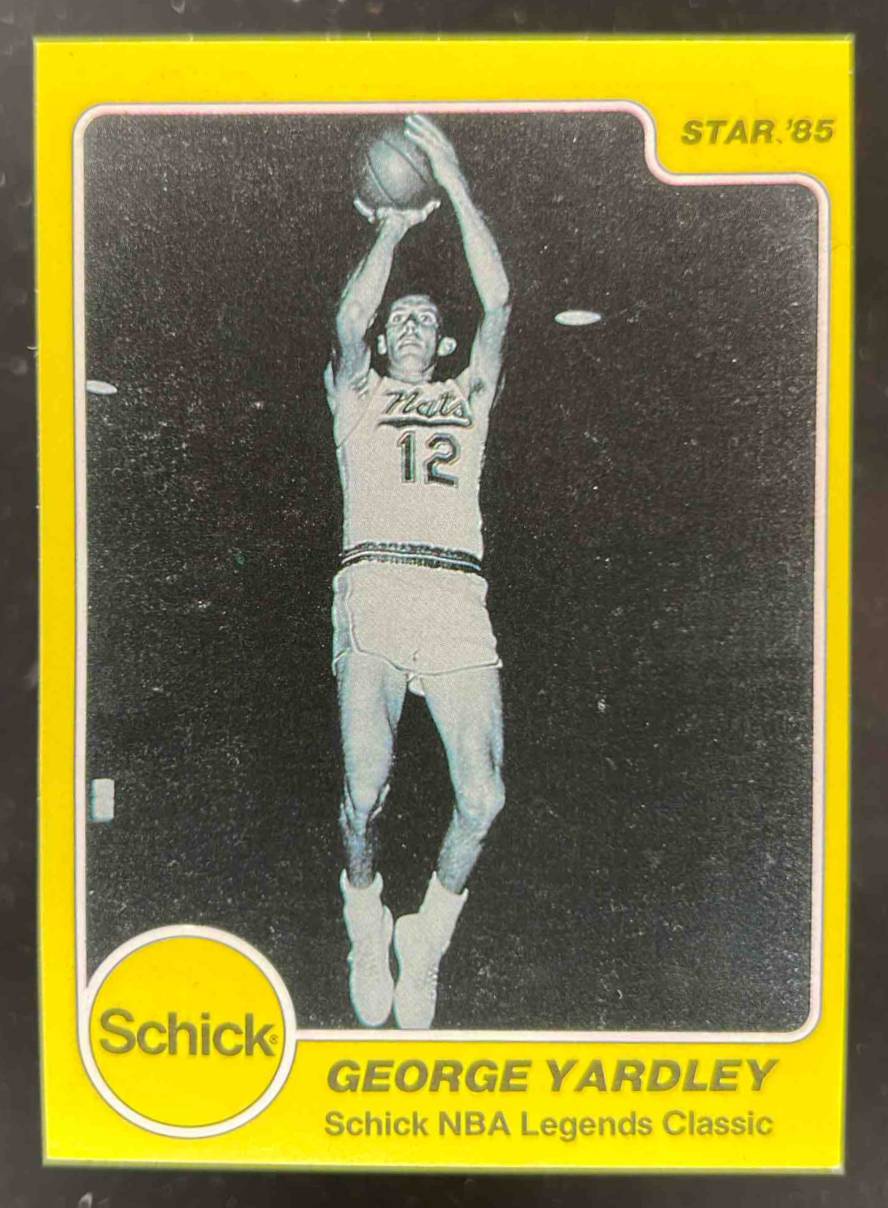 Card image for 1985-86 STAR SCHICK LEGENDS GEORGE YARDLEY #25