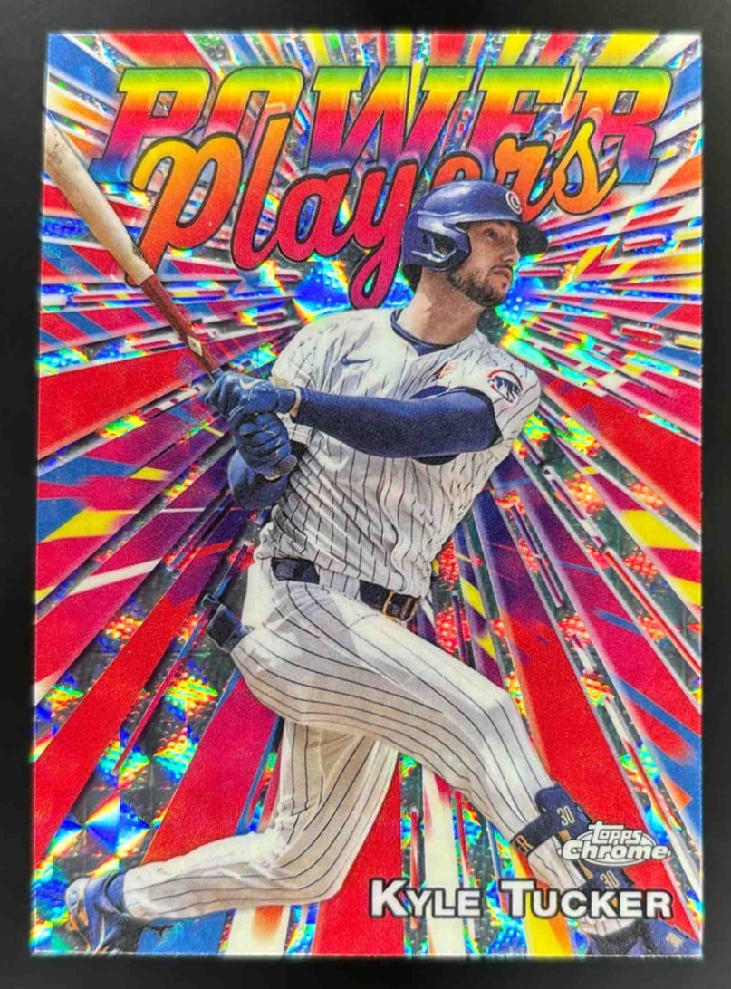 Card image for 2025 Topps Chrome Update Kyle Tucker Power Players Geometric Refractor