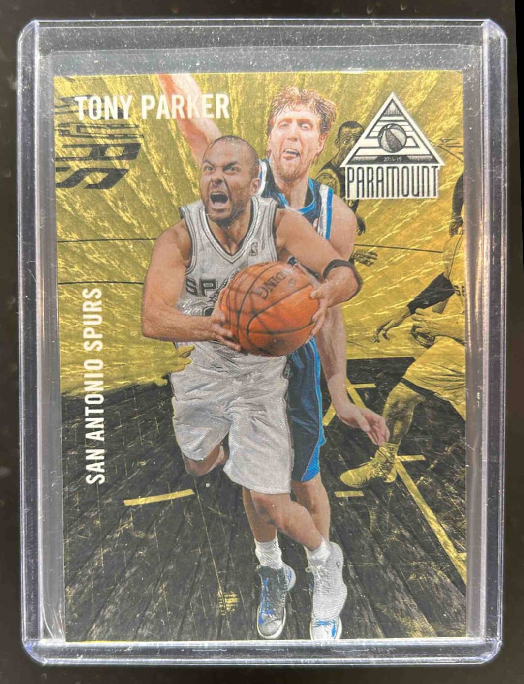 Card image for 2014-15 PANINI PARAMOUNT TONY PARKER GOLD /10 #1 SAN ANTONIO SPURS