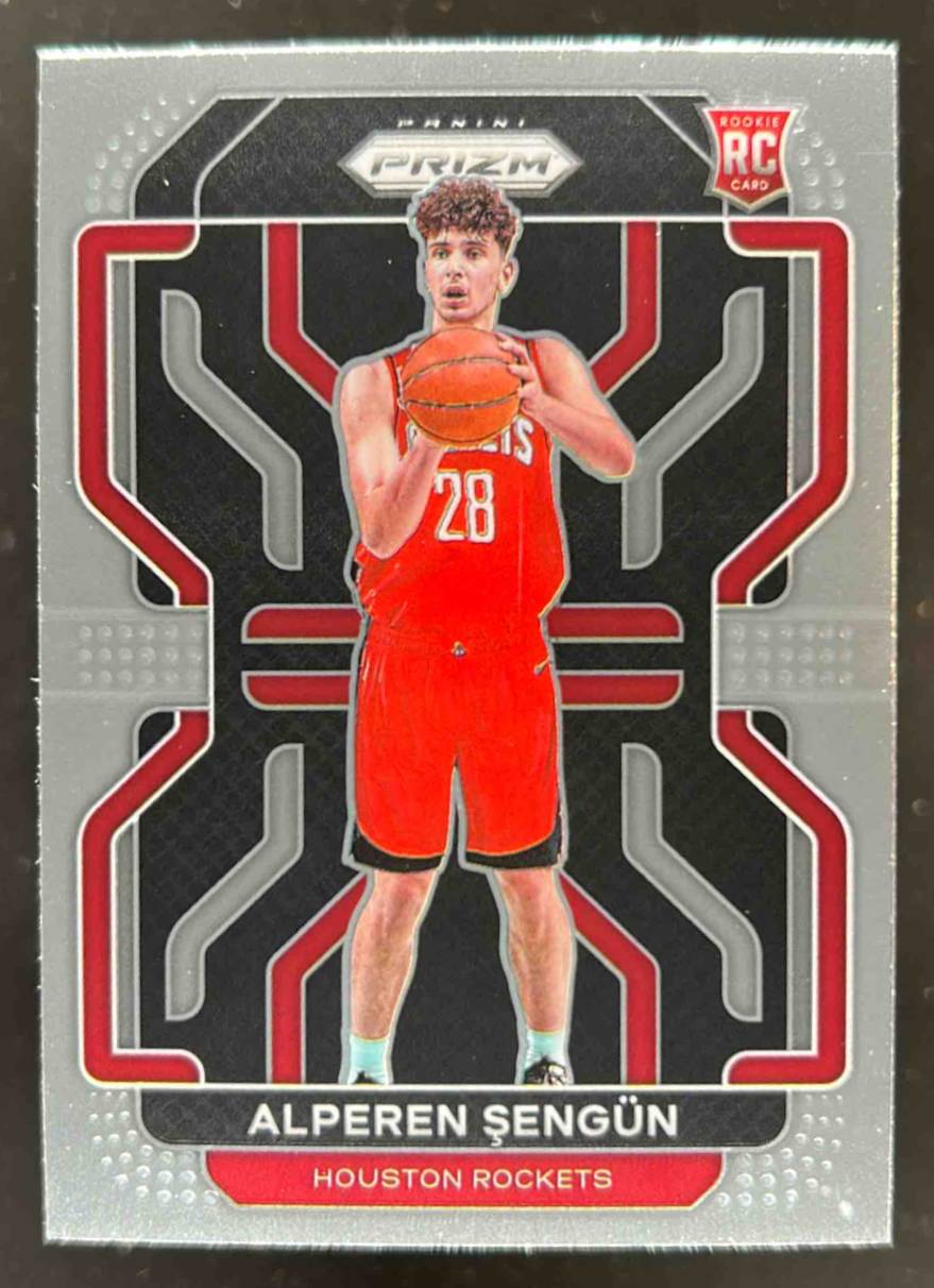Card image for 2021-22 PANINI PRIZM ALPEREN SENGUN #318 RC ROOKIE HOUSTON ROCKETS