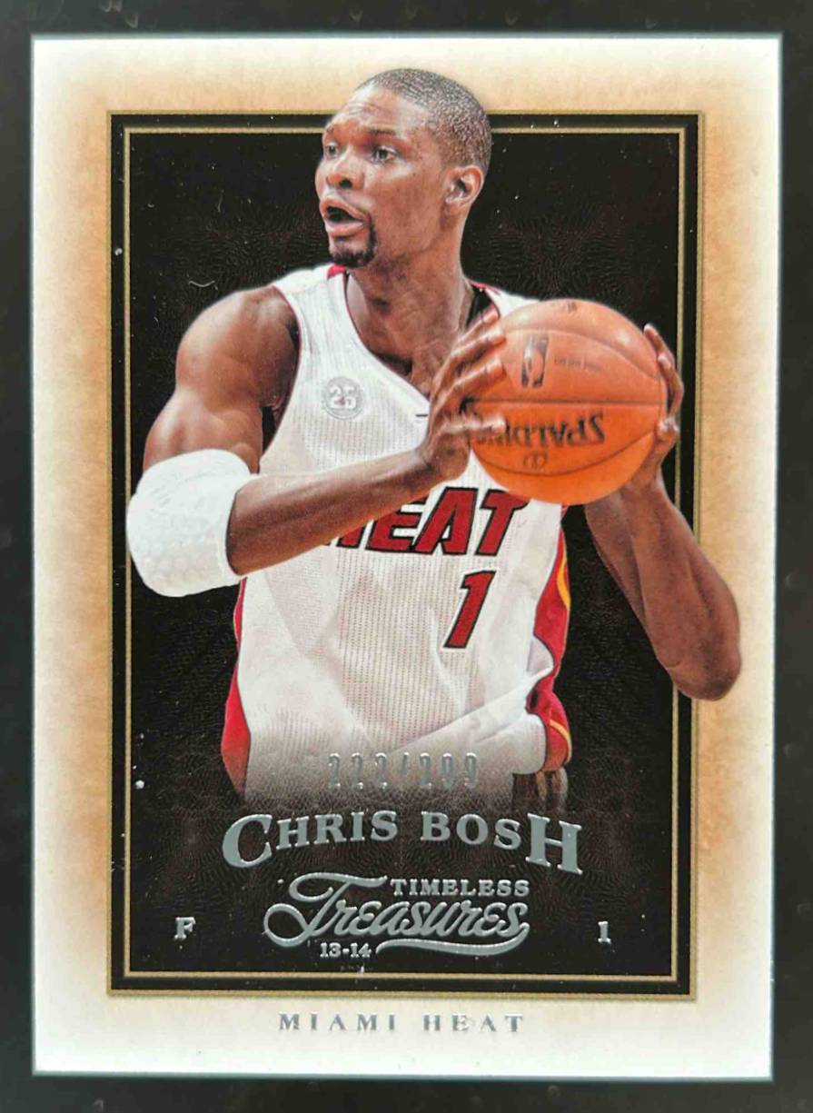 Card image for 2013-14 PANINI TIMELESS TREASURES CHRIS BOSH /299 #66 MIAMI HEAT