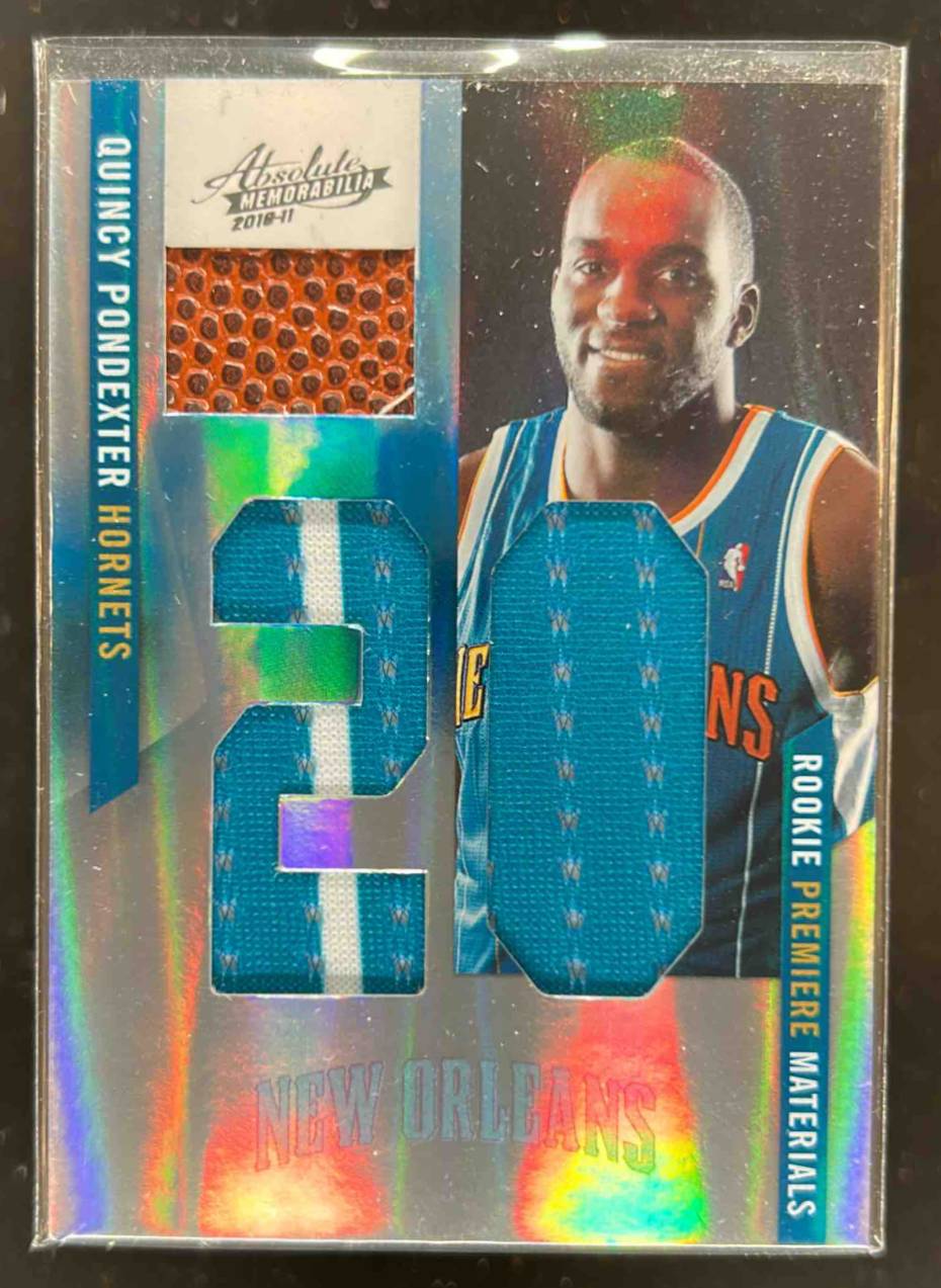 Card image for 2010-11 Panini Absolute Memorabilia Quincy Pondexter Rookie Materials Jumbo Jersey Numbers Basketball 14 /25 #175 MEM RC