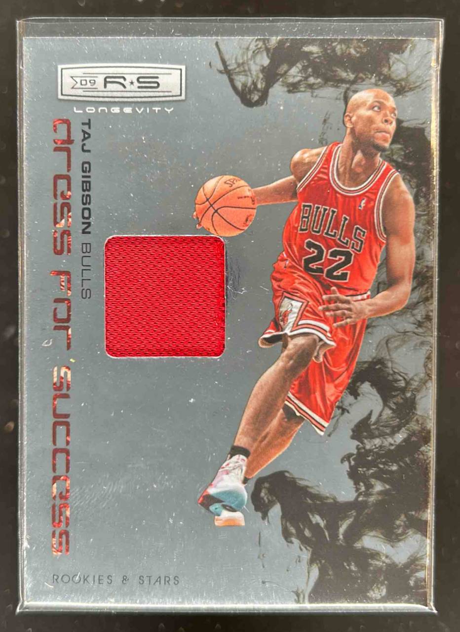 Card image for 2009-10 Panini Rookies & Stars Taj Gibson Dress For Success Materials 166 /299 #24 MEM RC