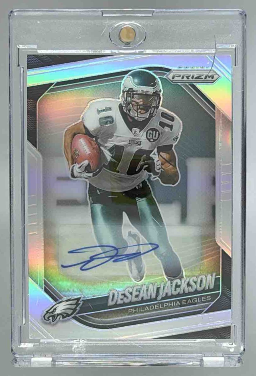 Card image for 2025 Panini Prizm DeSean Jackson Choice Auto /100 #294 Eagles