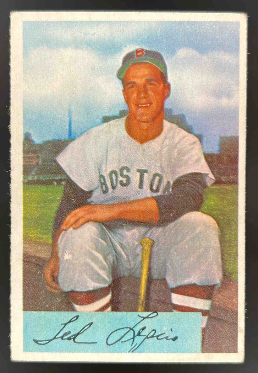 Card image for 1954 BOWMAN BASEBALL TED LEPCIO #162 BOSTON RED SOX