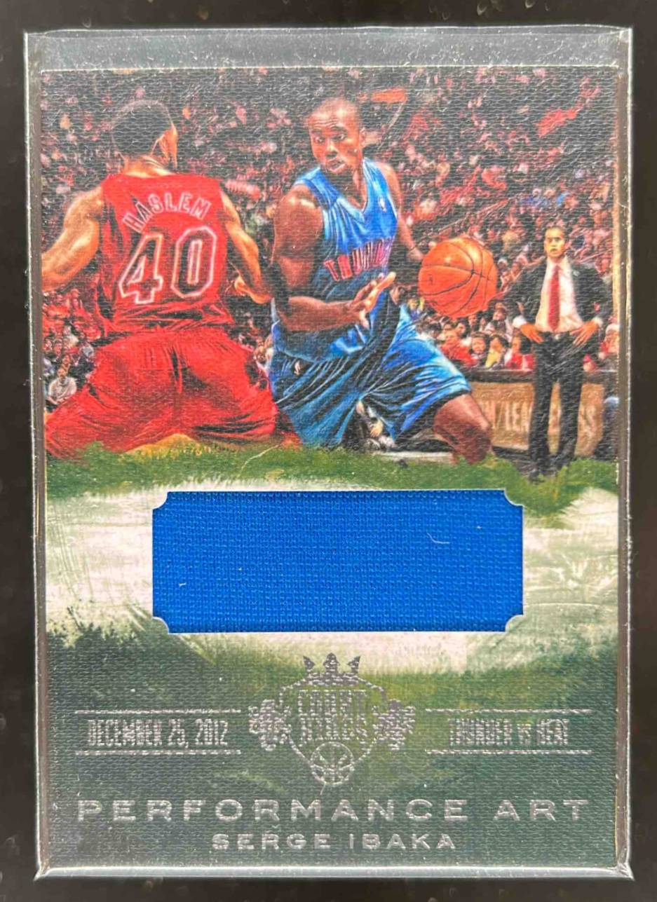 Card image for 2013-14 Panini Court Kings Serge Ibaka Performance Art Memorabilia /299 #8