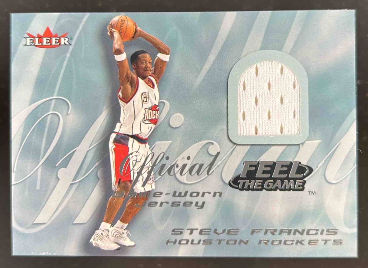 Card image for 2000-01 FLEER TRADITION STEVE FRANCIS FEEL THE GAME #NNO SACRAMENTO KINGS