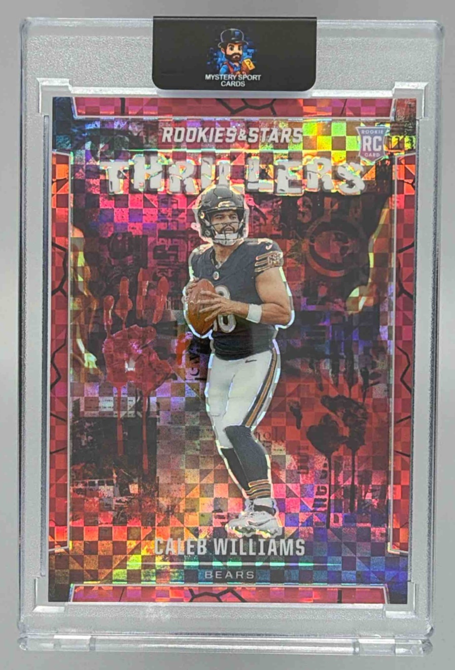 Card image for 2024 Panini Rookies & Stars Caleb Williams Thrillers Silver #T-CWS RC Bears