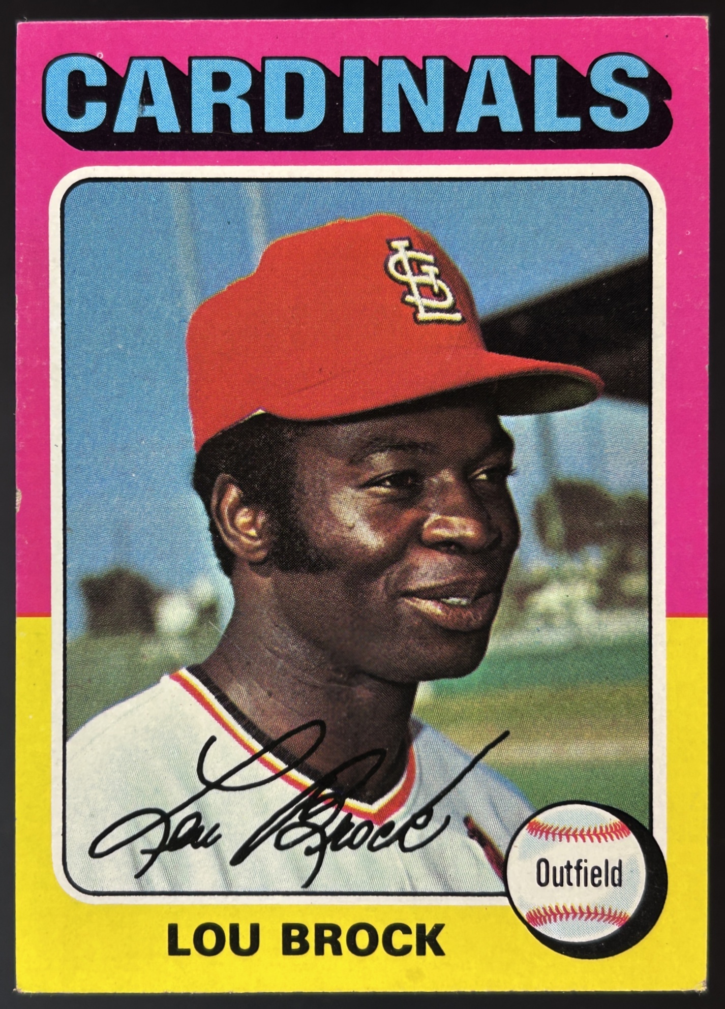 Card image for 1975 TOPPS LOU BROCK #540 ST. LOUIS CARDINALS