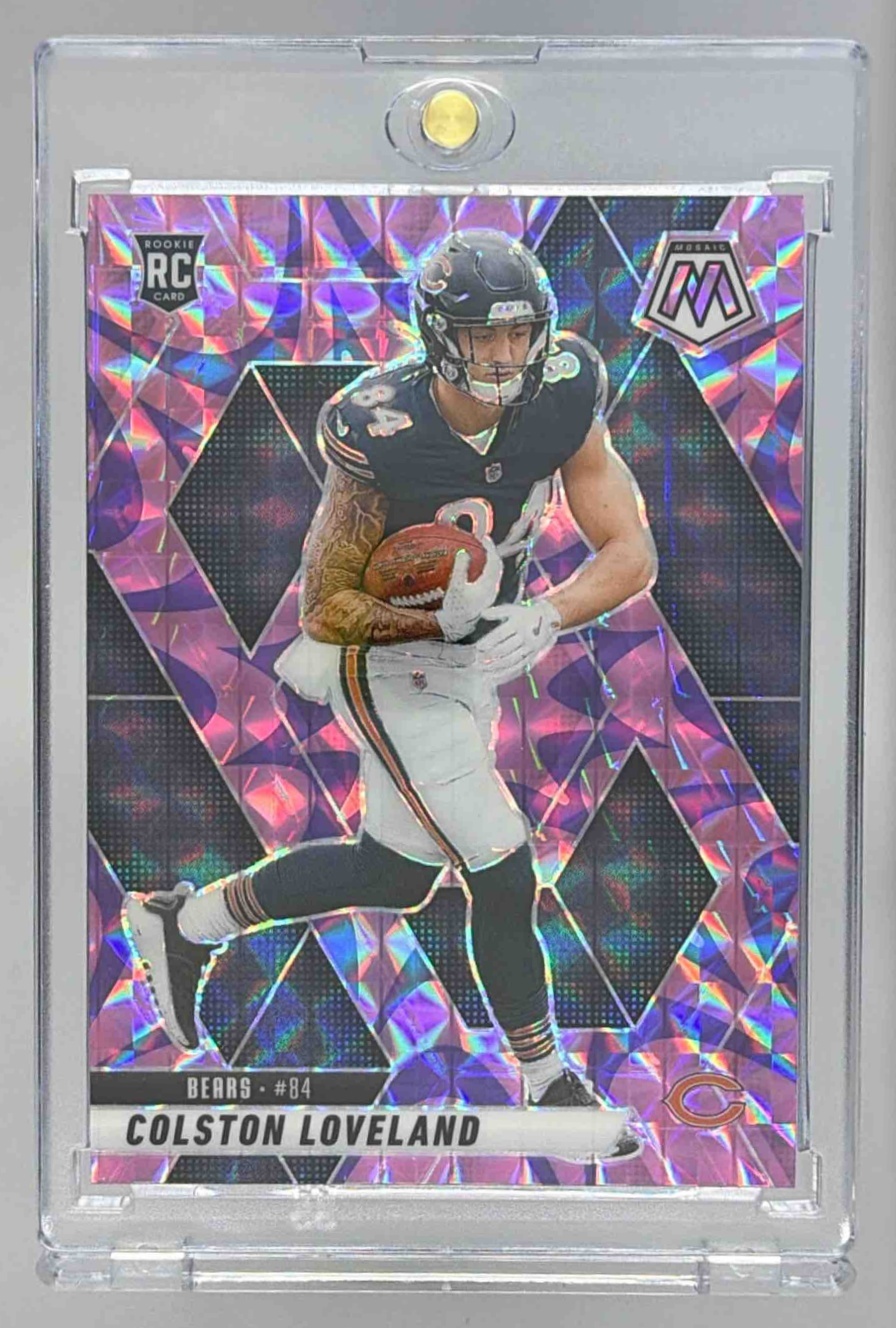 Card image for 2025 Panini Football Mosaic Colston Loveland Rookies #304 RC Chicago Bears