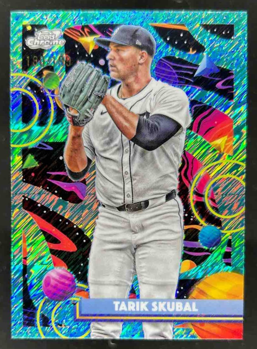 Card image for Tarik Skubal 2025 Topps Cosmic Chrome Aqua Equinox Refractor /199