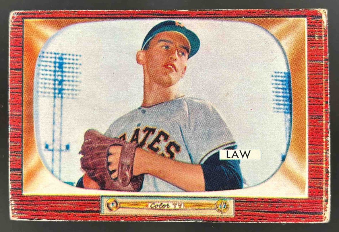 Card image for 1955 BOWMAN BASEBALL VERNON LAW #199 PITTSBURGH PIRATES