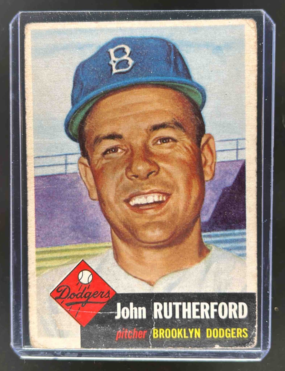 Card image for 1953 TOPPS BASEBALL JOHN RUTHERFORD #137A