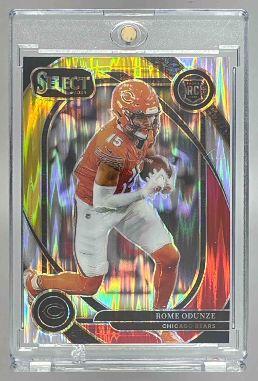 Card image for 2024 Panini Football Select Rome Odunze Club #236 RC Chicago Bears
