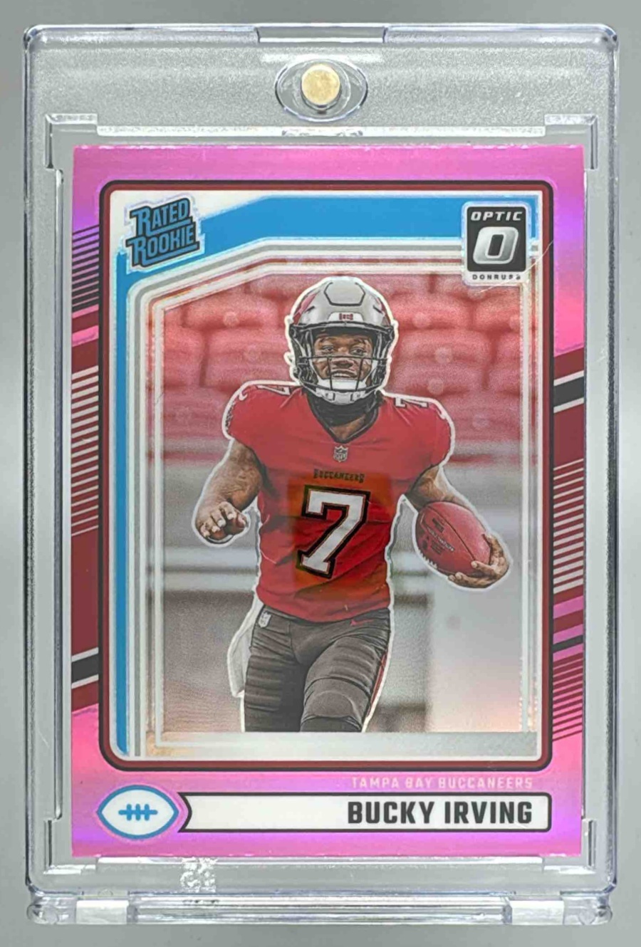 Card image for 2024 Panini Donruss Bucky Irving #301 RC Rated Rookie Buccaneers