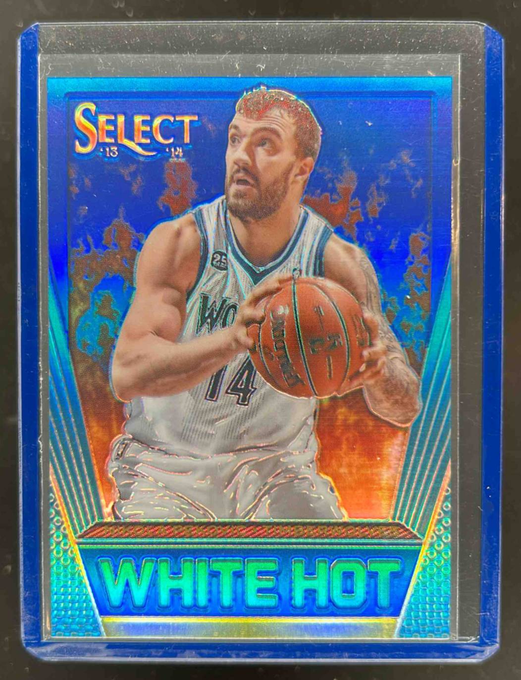 Card image for 2013-14 Panini Select Nikola Pekovic White Hot Prizms Blue 31 /49 #35
