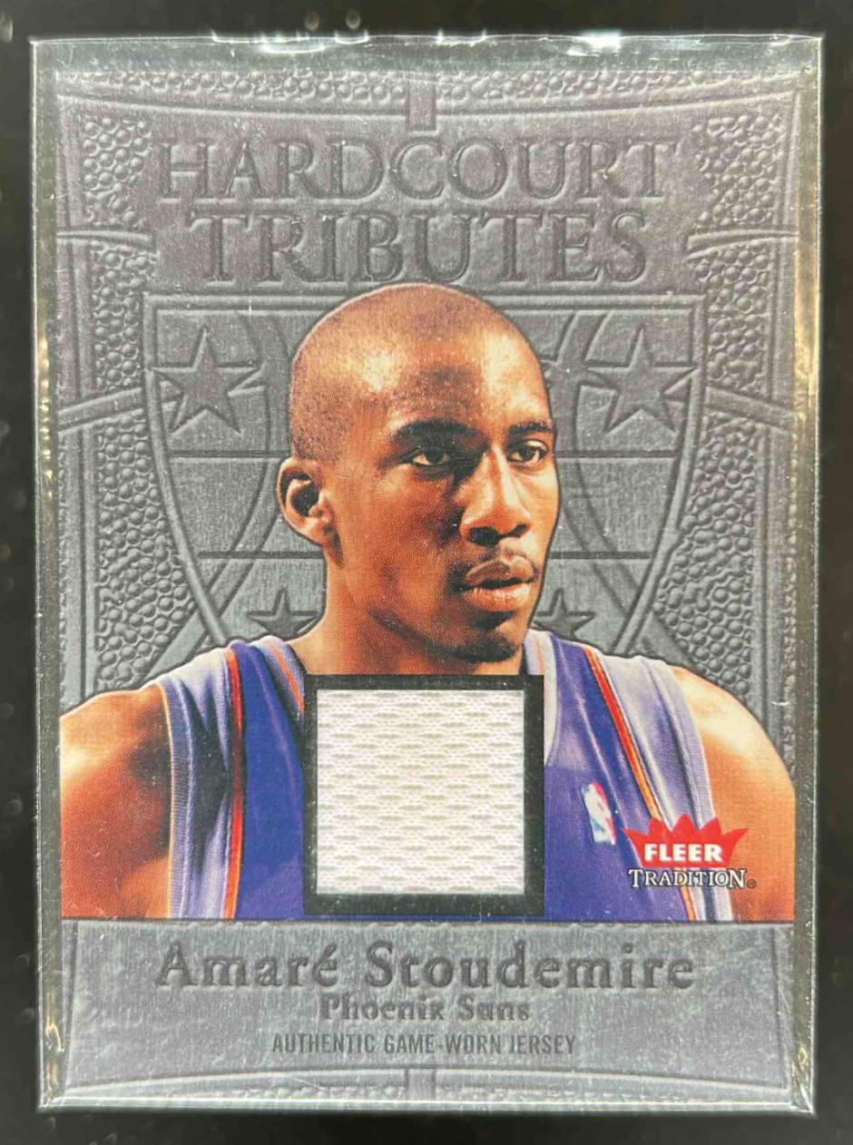Card image for 2004-05 Fleer Tradition Amare Stoudemire Hardcourt Tributes Jersey #HT/AS