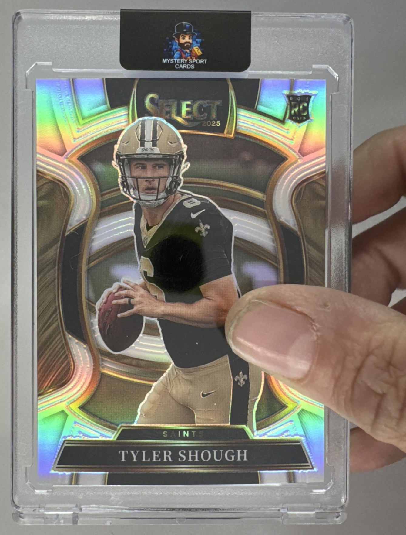 Card image for 2025 Panini Football Select Tyler Shough Concourse #41 RC New Orleans Saints
