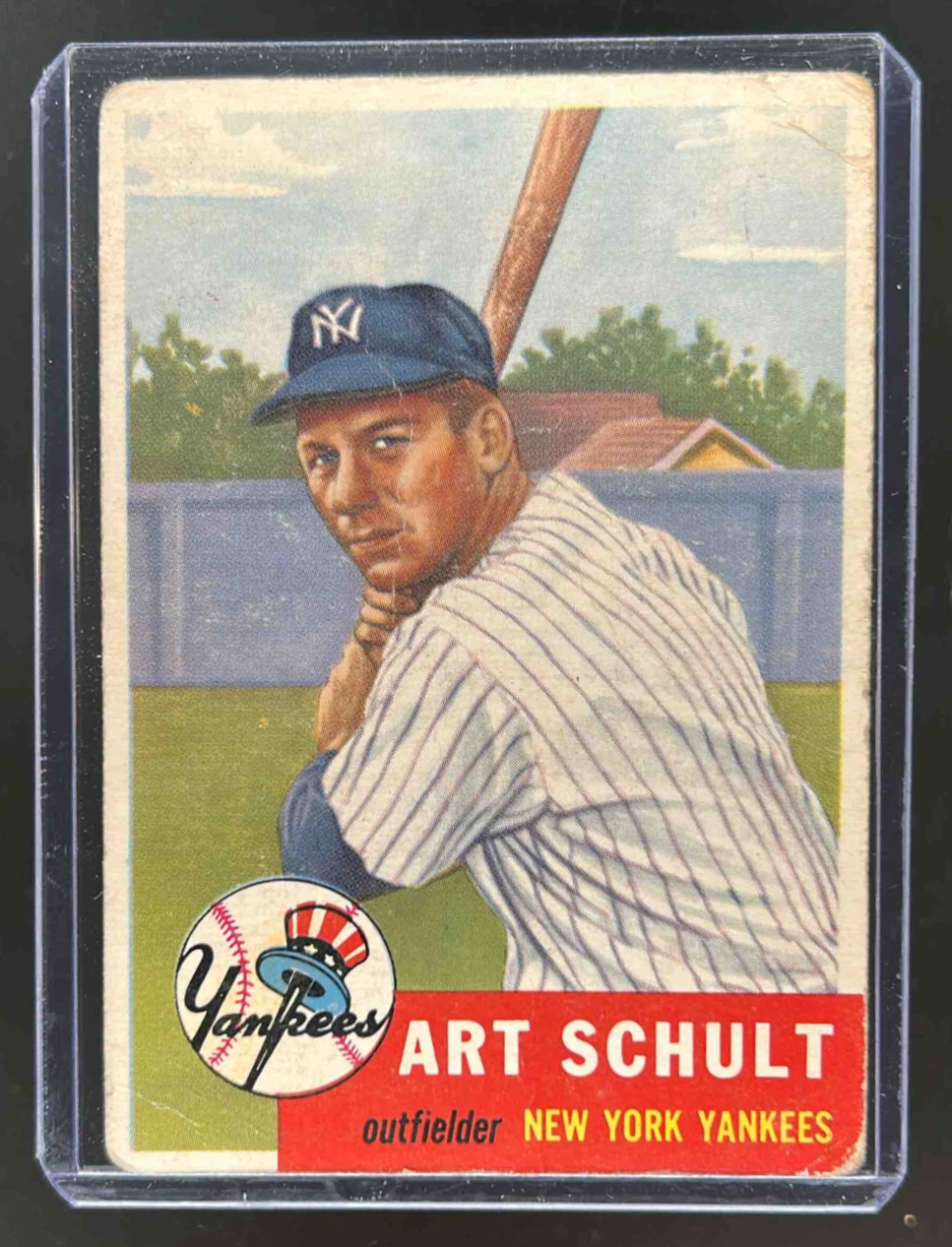 Card image for 1953 TOPPS BASEBALL ART SCHULT #167 RC NEW YORK YANKEES