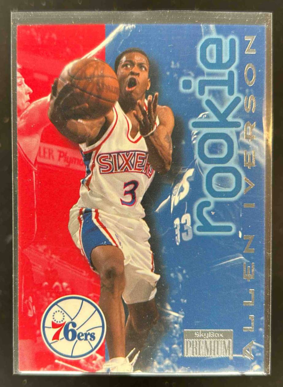 Card image for 1996-97 SKYBOX PREMIUM ALLEN IVERSON #216 RC ROOKIE PHILADELPHIA 76ERS
