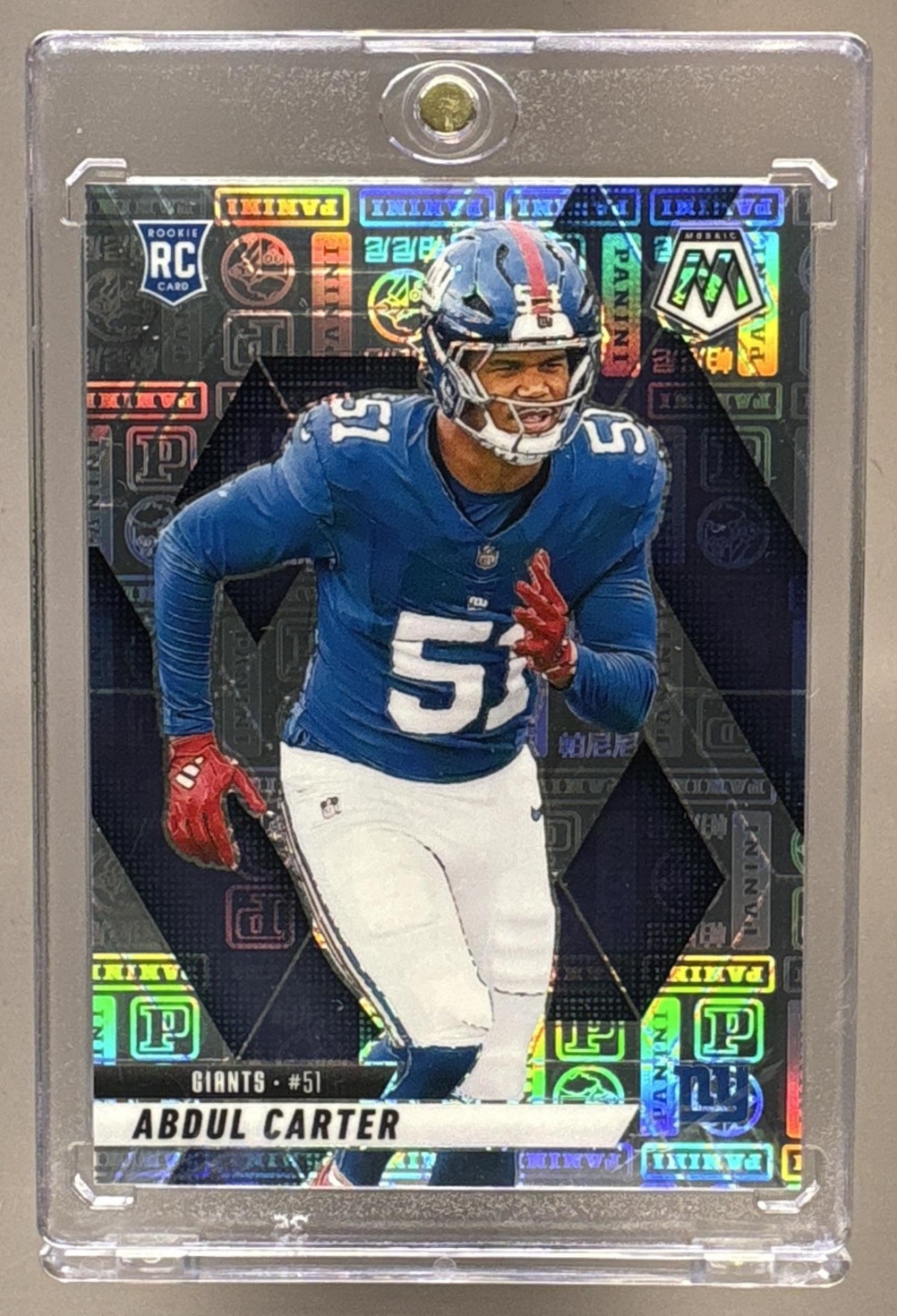 2025 PANINI MOSAIC ABDUL CARTER #317 ROOKIES SILVER KNIGHT PRIZM /149 RC