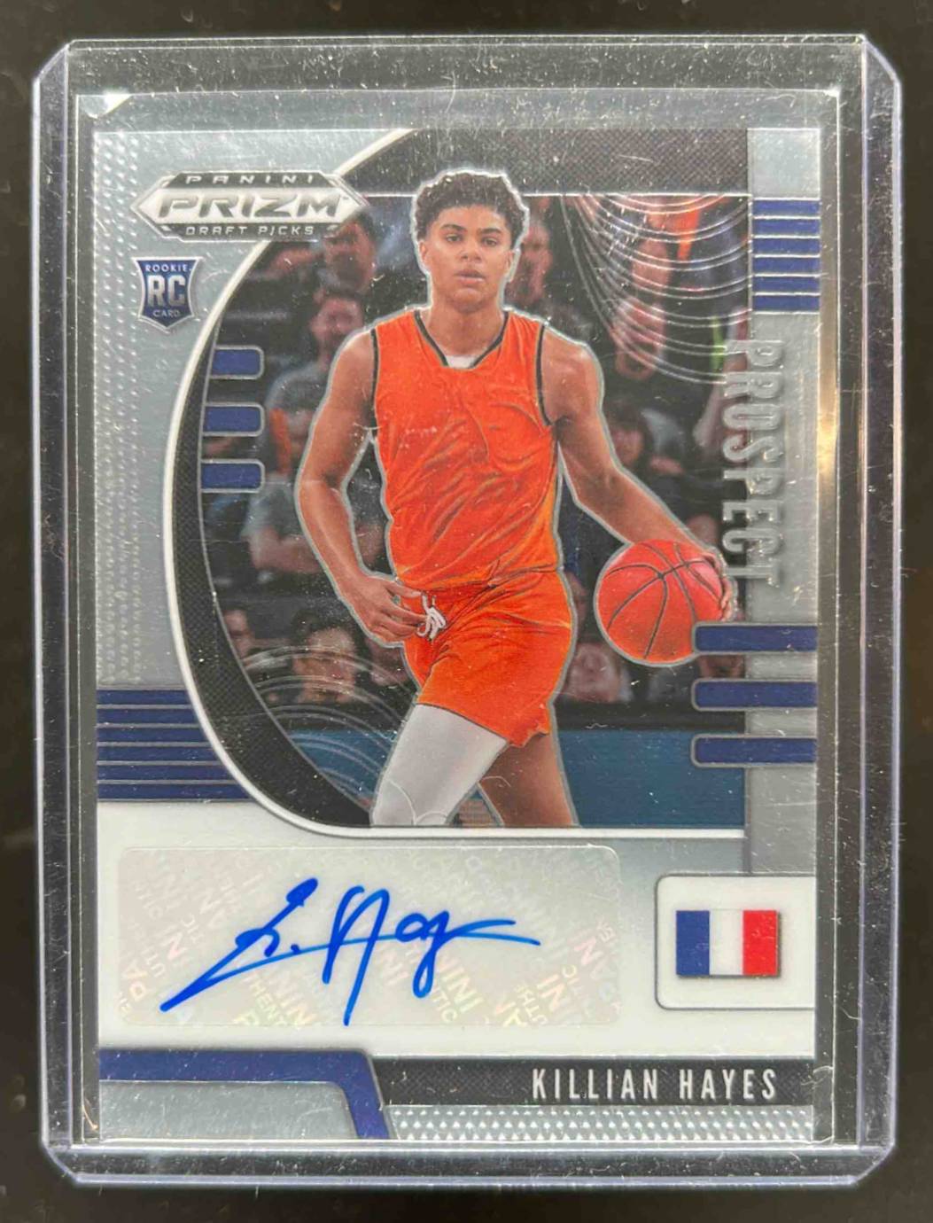 Card image for 2020-21 Panini Prizm Draft Picks Collegiate Killian Hayes Prospect Auto #PA-KH RC