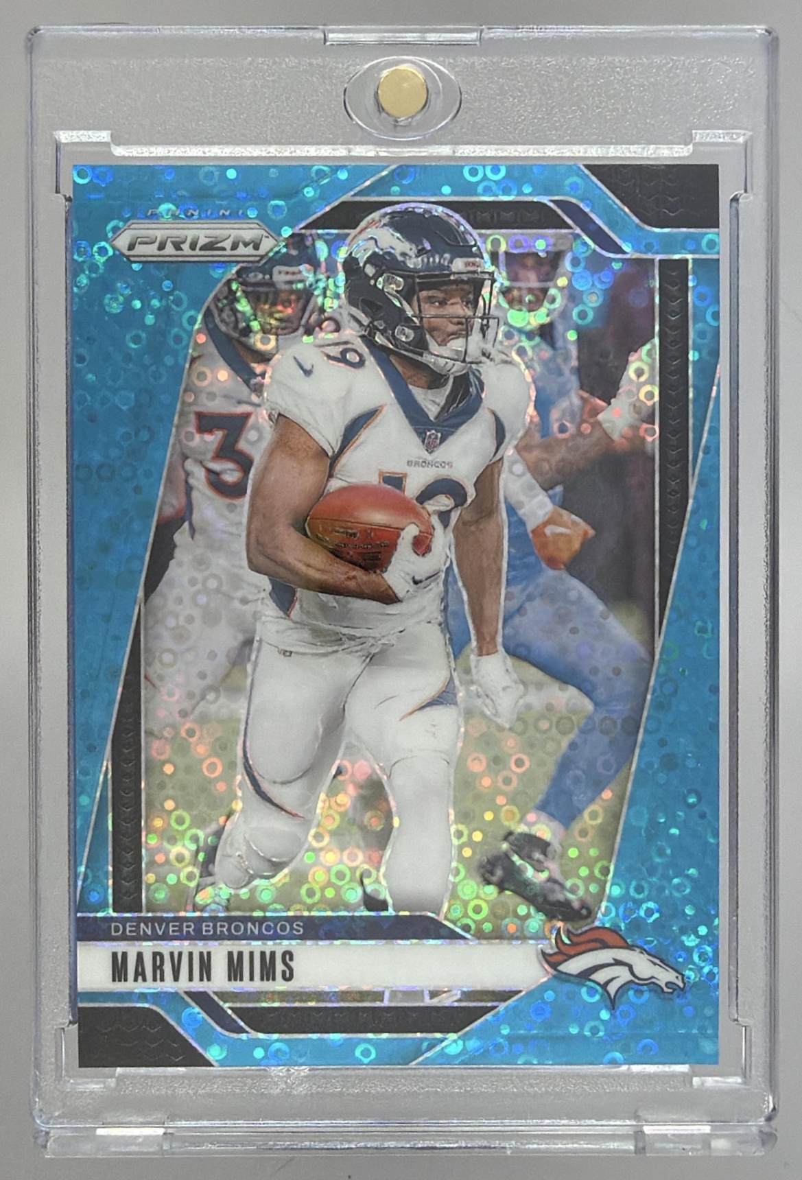 Card image for 2024 Panini Football Prizm Marvin Mims Silver #88 Denver Broncos
