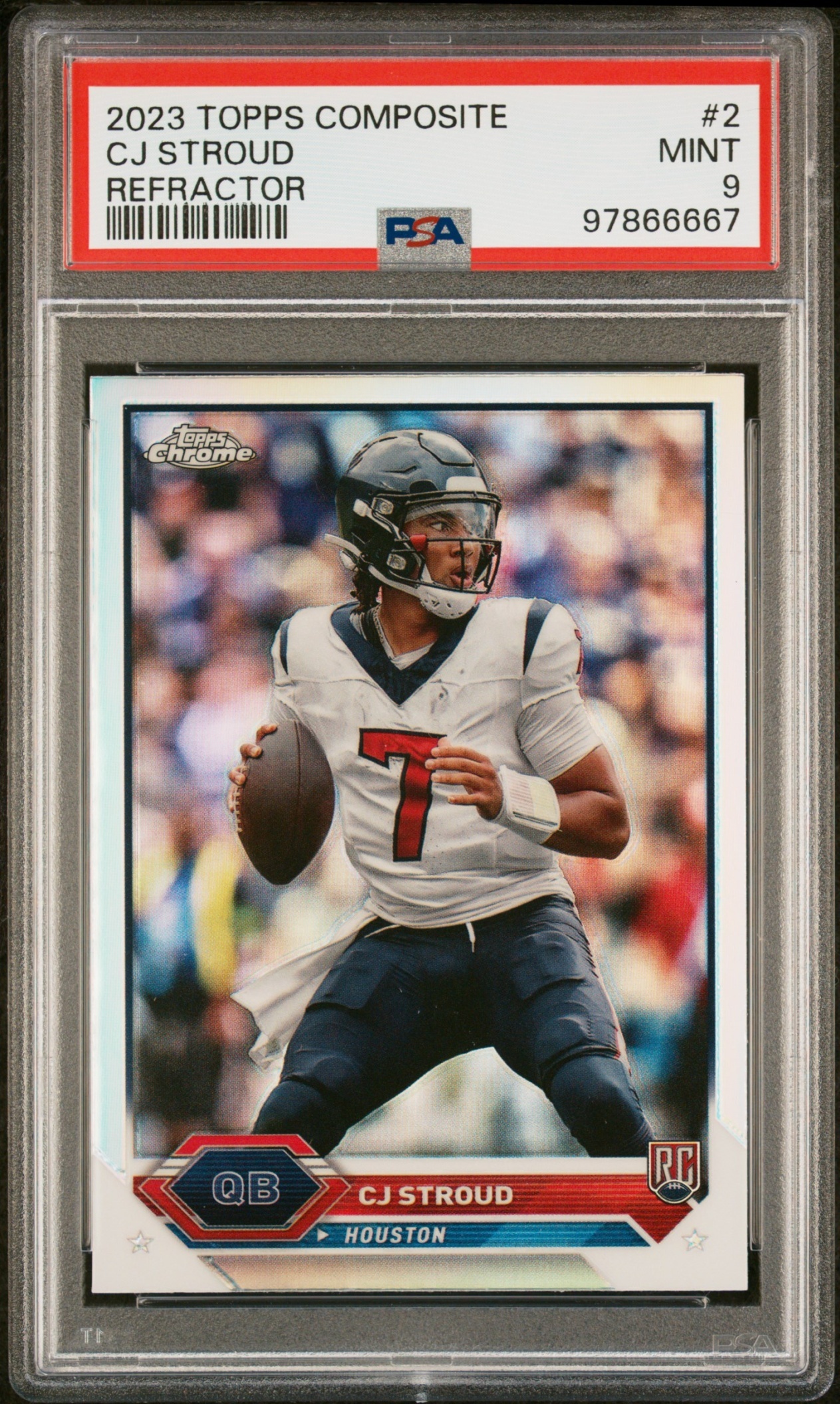 Card image for 2024 Topps Football Finest Kurt Warner Refractor #2 Common Arizona Cardinals