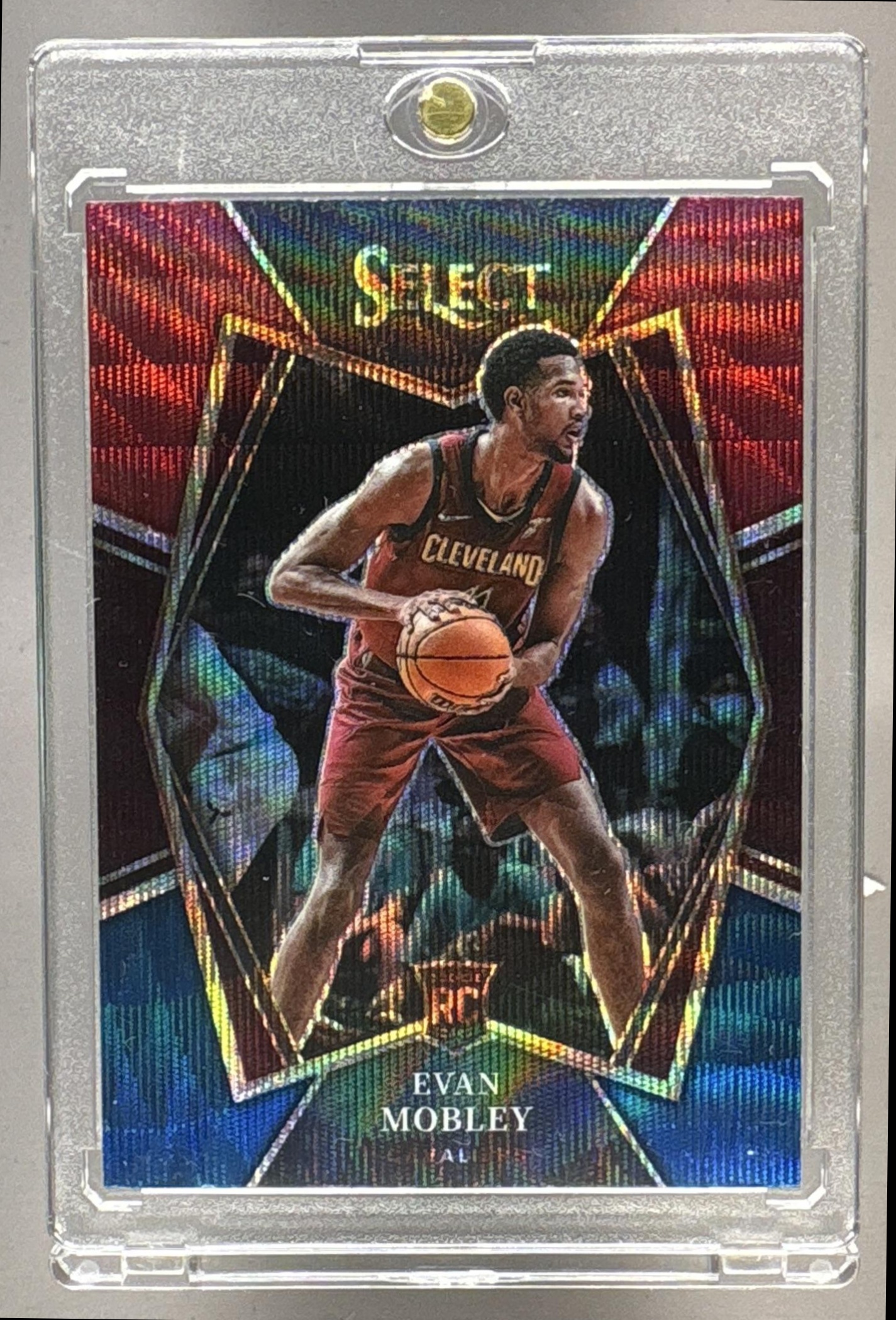 2021 PANINI SELECT EVAN MOBLEY #110 RED WAVE PRIZMS RC PREMIER LEVEL