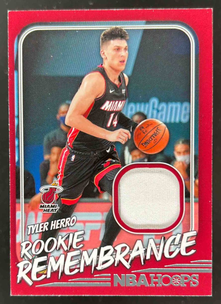 Card image for 2022-23 PANINI HOOPS TYLER HERRO ROOKIE REMEMBRANCE #RR-THM MIAMI HEAT