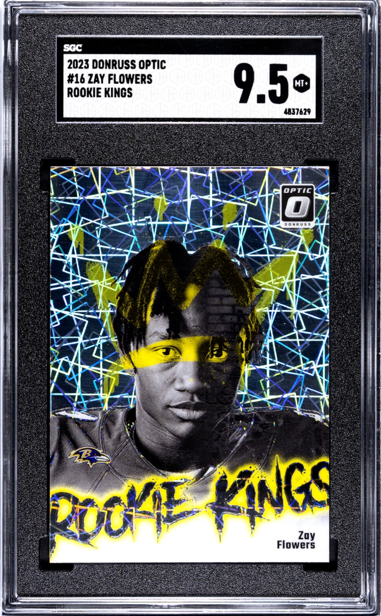 Card image for 2023 Panini Donruss Optic Zay Flowers Rookie Kings #16 RC Ravens