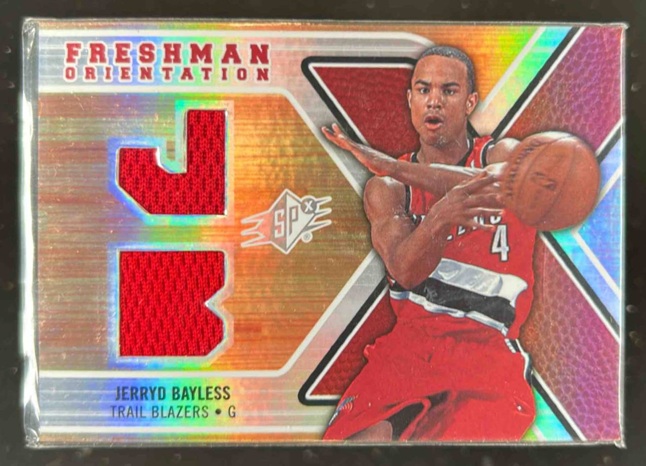 Card image for 2008-09 SPX JERRYD BAYLESS FRESHMAN ORIENTATION #FO-JB RC PORTLAND TRAIL BLAZERS