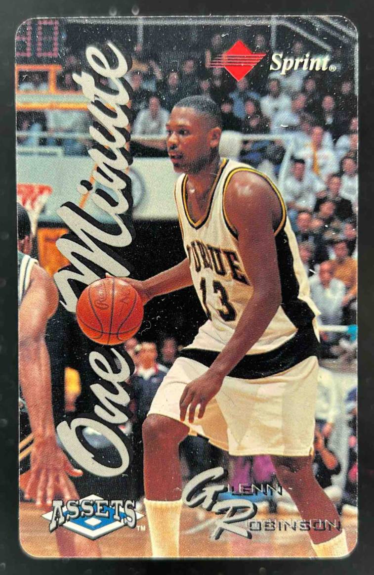 Card image for 1994-95 SCOREBOARD ASSETS GLENN ROBINSON PHONE CARD UNSCRATCHED