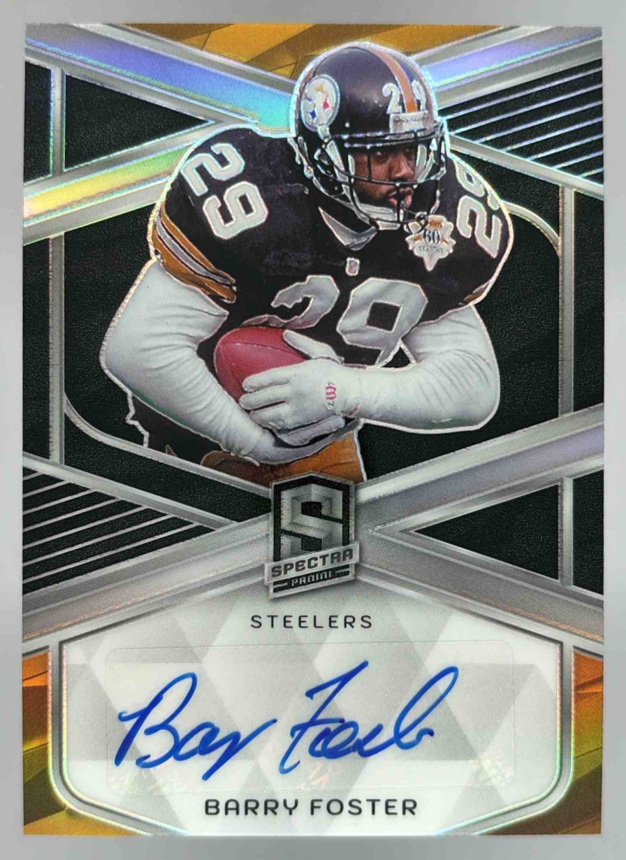 Card image for 2024 Panini Spectra Barry Foster Signatures /199 #SIG-BFR Auto Steelers